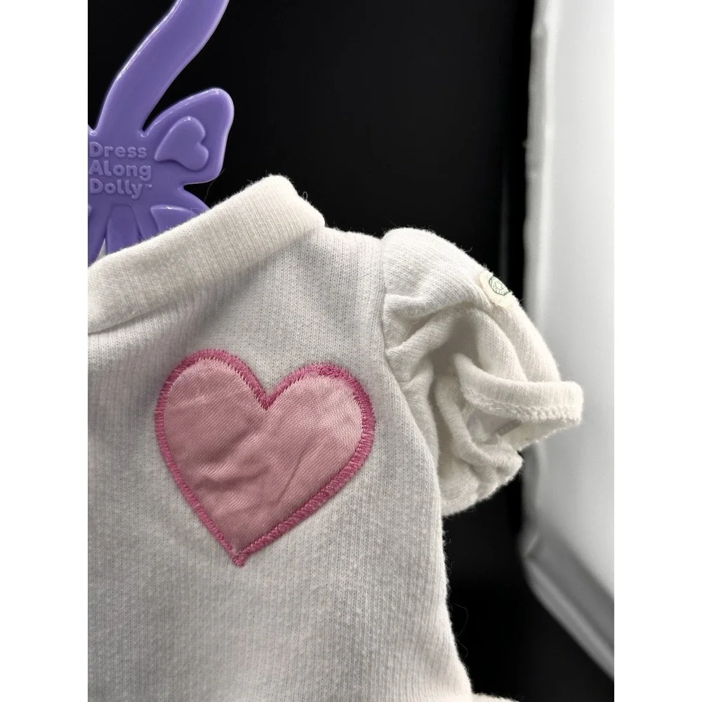 Cabbage Patch Kids‎ White HEART Shirt Dress Vtg 1983 Original Fleece CPK